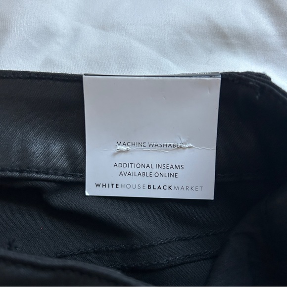 White House black market black coated high rise skinny jeans - Picture 7 of 9